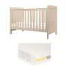 Hampden Cotbed & Essential Airflow Pocket Spring Cotbed Mattress Bundle - Cashmere