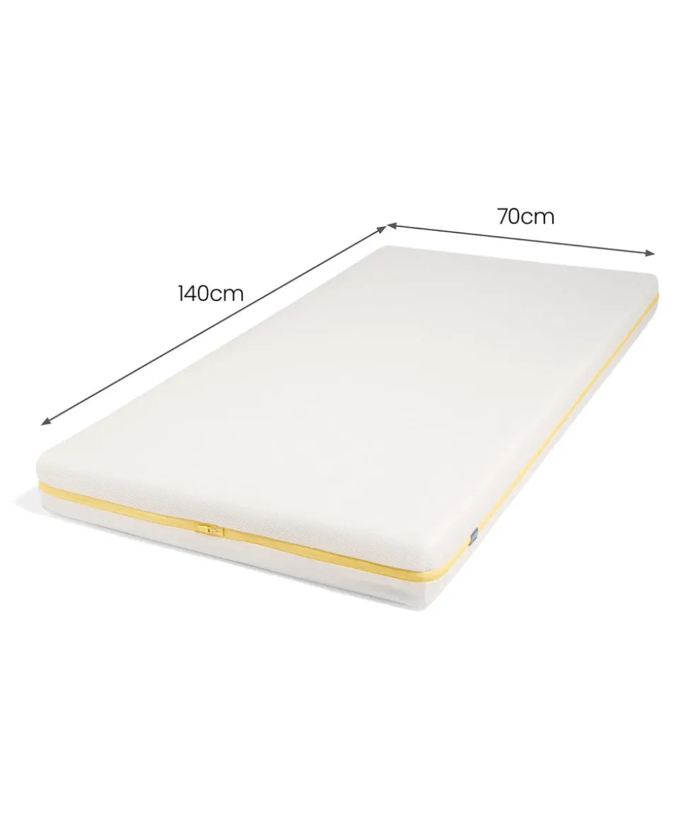 Hampden Cotbed & Essential Airflow Pocket Spring Mattress Bundle - White