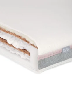 Hampden Cotbed & Luxury Hybrid Twin Cotbed Mattress Bundle - White