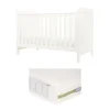 Hampden Cotbed & Premium Pocket Spring Cotbed Mattress Bundle - White