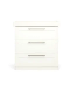 Hampden Nursery Bundle with Lua Bedside Crib (6 Piece) – White