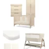 Hampden Nursery Bundle with Lua Bedside Crib (6 Piece) – Cashmere