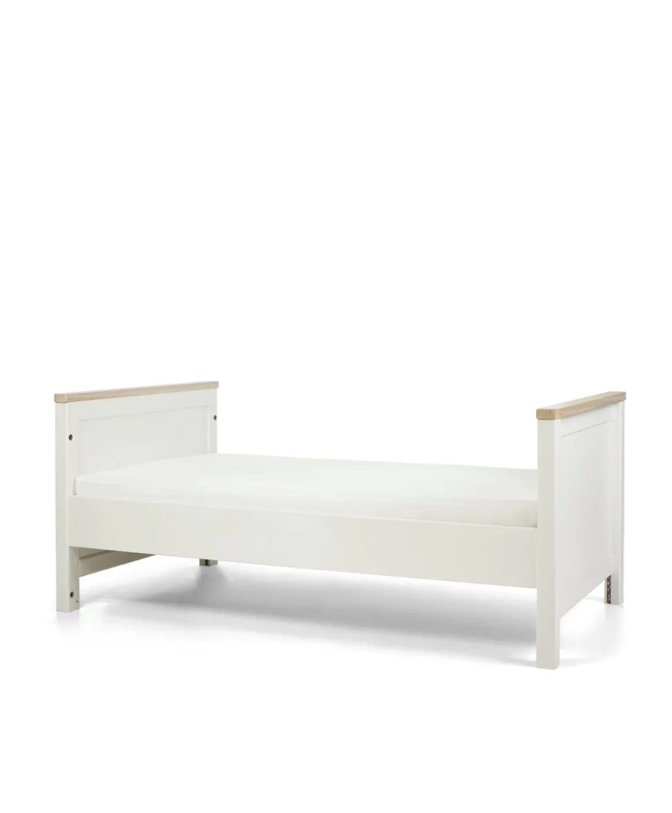 Harwell 3 Piece Convertible Cot Range with Dresser Changer & Wardrobe - White/Natural
