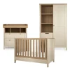 Harwell 3 Piece Convertible Cot Range with Dresser Changer & Wardrobe - Cashmere