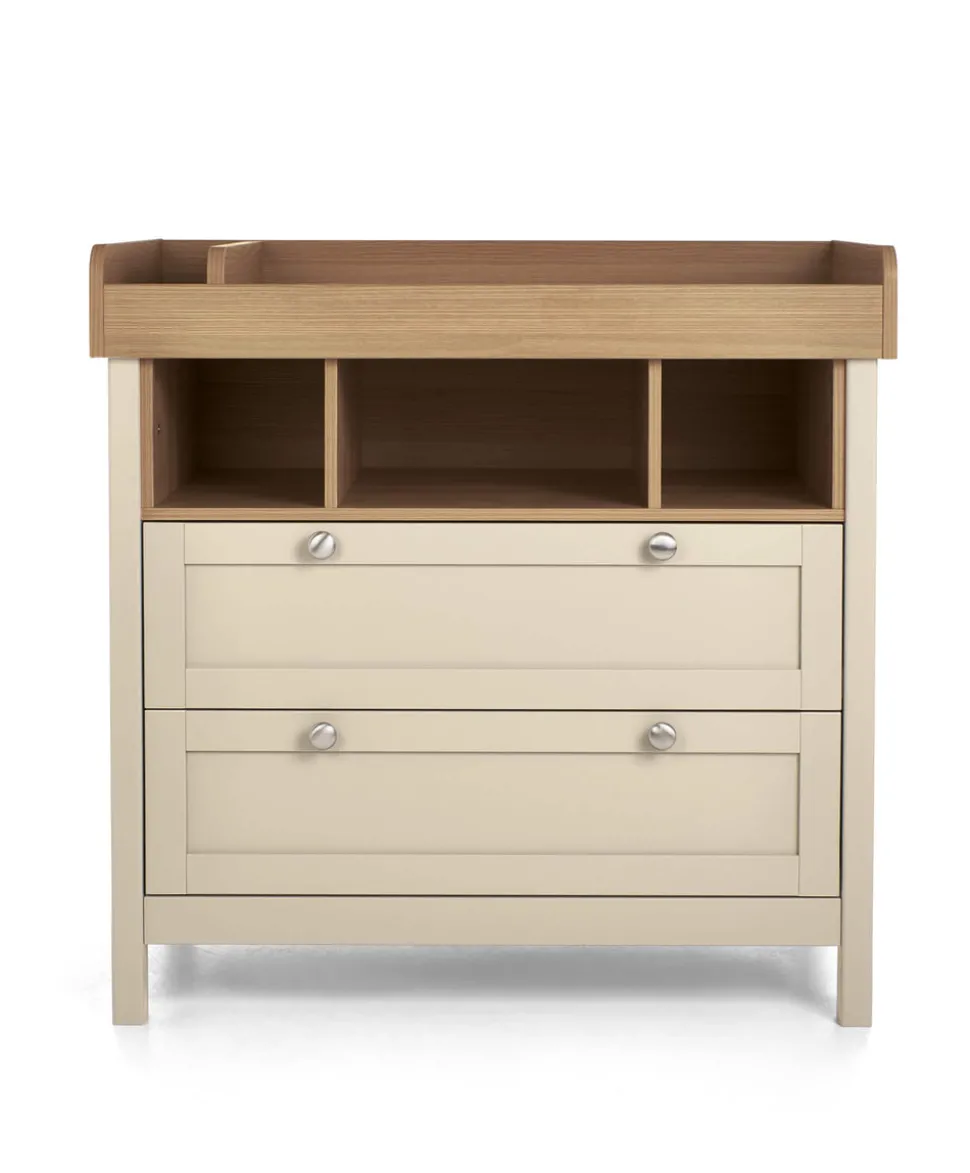 Harwell 3 Piece Convertible Cot Range with Dresser Changer & Wardrobe - Cashmere