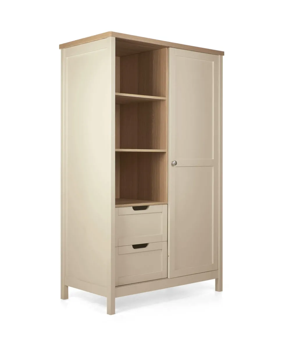 Harwell 3 Piece Convertible Cot Range with Dresser Changer & Wardrobe - Cashmere