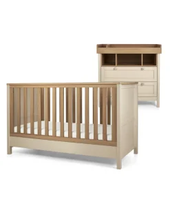 Harwell 2 Piece Cotbed Set with Dresser Changer - Cashmere