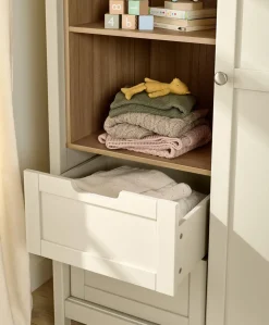 Harwell 2 Piece Cotbed Set with Wardrobe - Cashmere