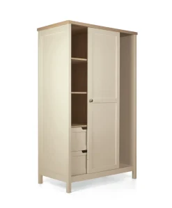 Harwell 2 Piece Cotbed Set with Wardrobe - Cashmere