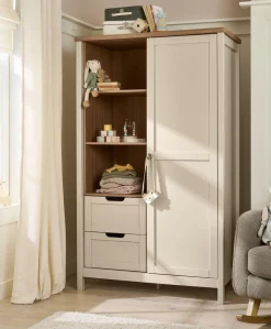 Harwell 2 Piece Cotbed Set with Wardrobe - Cashmere