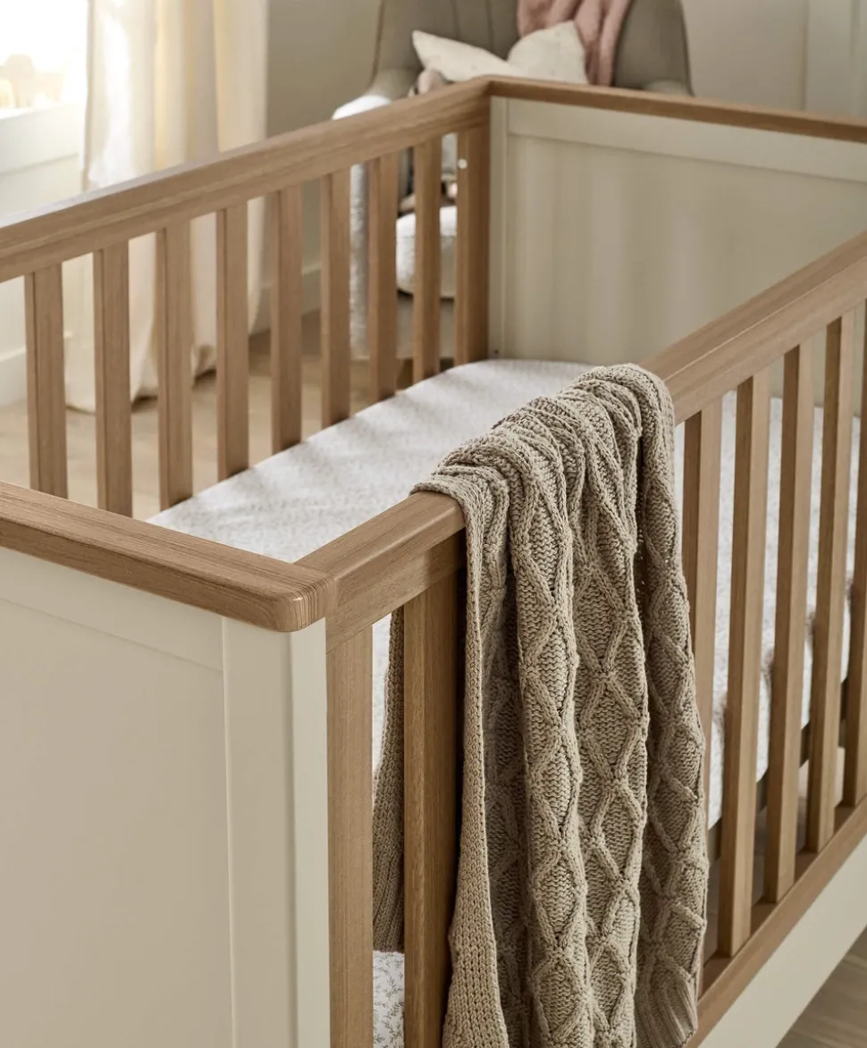 Harwell Cotbed & Premium Pocket Spring Mattress Bundle - Cashmere