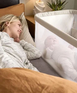 Harwell Nursery Bundle with Lua Bedside Crib (6 Piece) – White