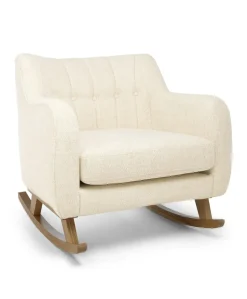 Hilston Cuddle Chair & Footstool Set - Sandstone Textured Weave
