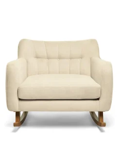 Hilston Cuddle Chair & Footstool Set - Camel Woven