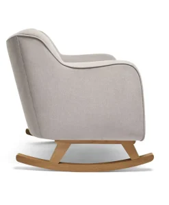 Hilston Cuddle Chair & Footstool Set - Silver Woven