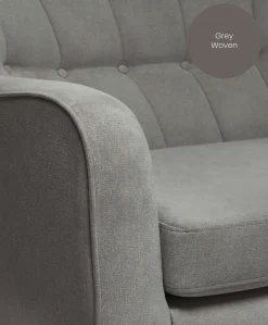 Hilston Cuddle Chair - Grey Woven