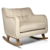 Hilston Cuddle Chair - Latte Velvet