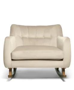 Hilston Cuddle Chair - Latte Velvet