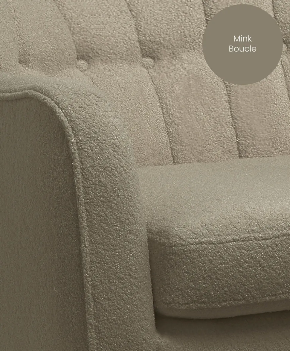 Hilston Cuddle Chair - Mink Boucle