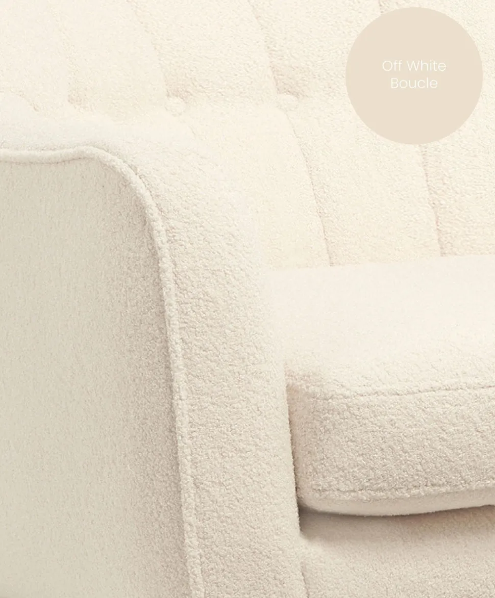 Hilston Cuddle Chair - Off White Boucle