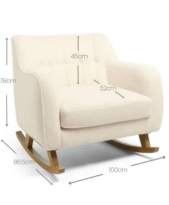 Hilston Cuddle Chair - Off White Boucle