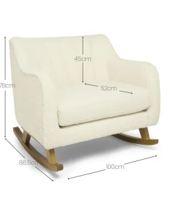 Hilston Cuddle Chair - Oyster Chenille Boucle