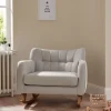 Hilston Cuddle Chair - Silver Woven