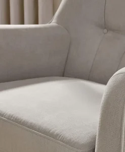 Hilston Cuddle Chair - Silver Woven