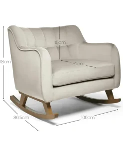 Hilston Cuddle Chair - Stone Velvet