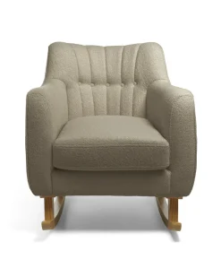 Hilston Nursing Chair & Footstool Set - Mink Boucle