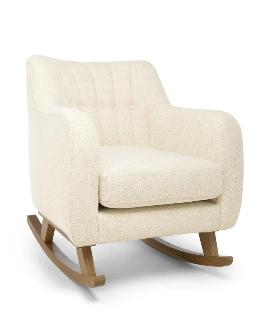 Hilston Nursing Chair & Footsool Set - Sandstone Textured Weave