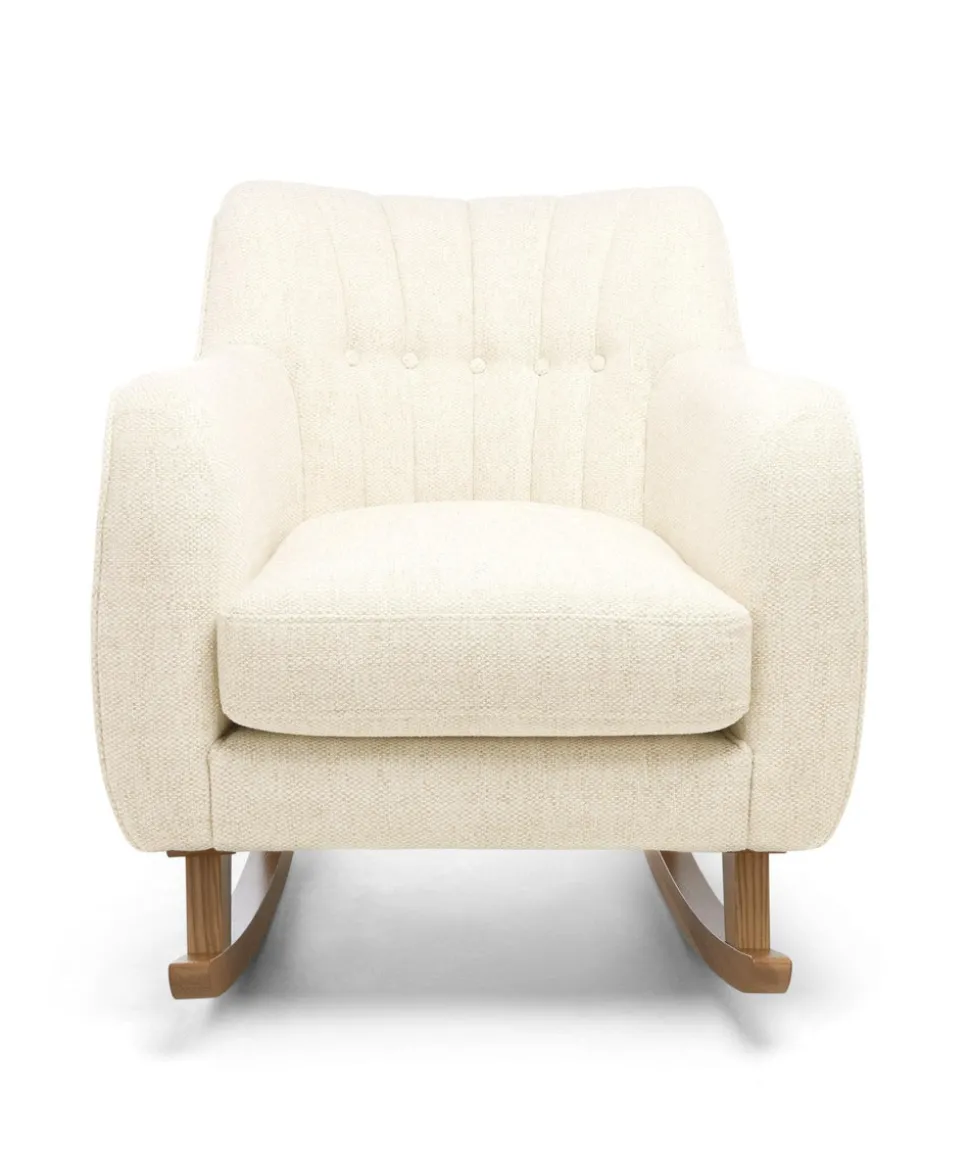 Hilston Nursing Chair & Footsool Set - Sandstone Textured Weave