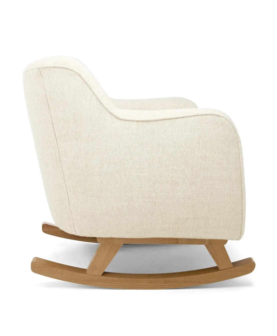 Hilston Nursing Chair & Footsool Set - Sandstone Textured Weave