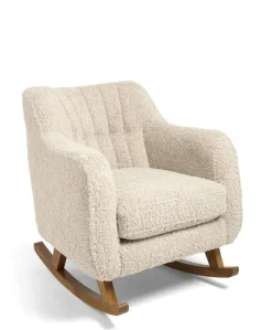 Hilston Nursing Chair & Footstool Set - Biscuit Teddy