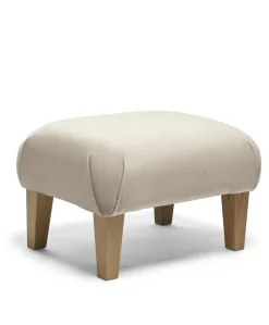 Hilston Nursing Chair & Footsool Set - Stone Velvet