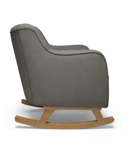 Hilston Nursing Chair & Footsool Set - Grey Woven