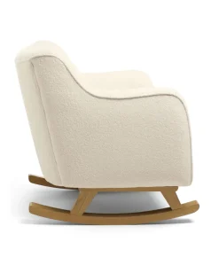 Hilston Nursing Chair & Footstool Set - Off White Boucle