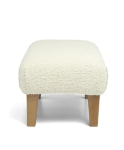 Hilston Nursing Chair & Footsool Set - Oyster Chenille Boucle