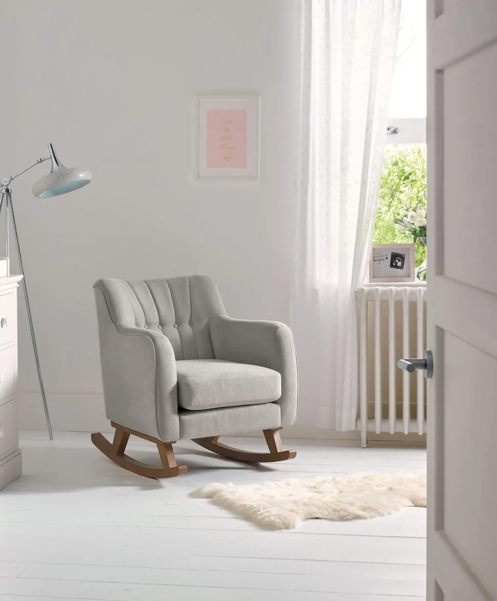 Hilston Nursing Chair - Grey Woven