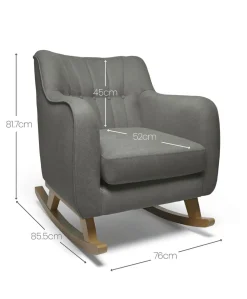 Hilston Nursing Chair - Grey Woven