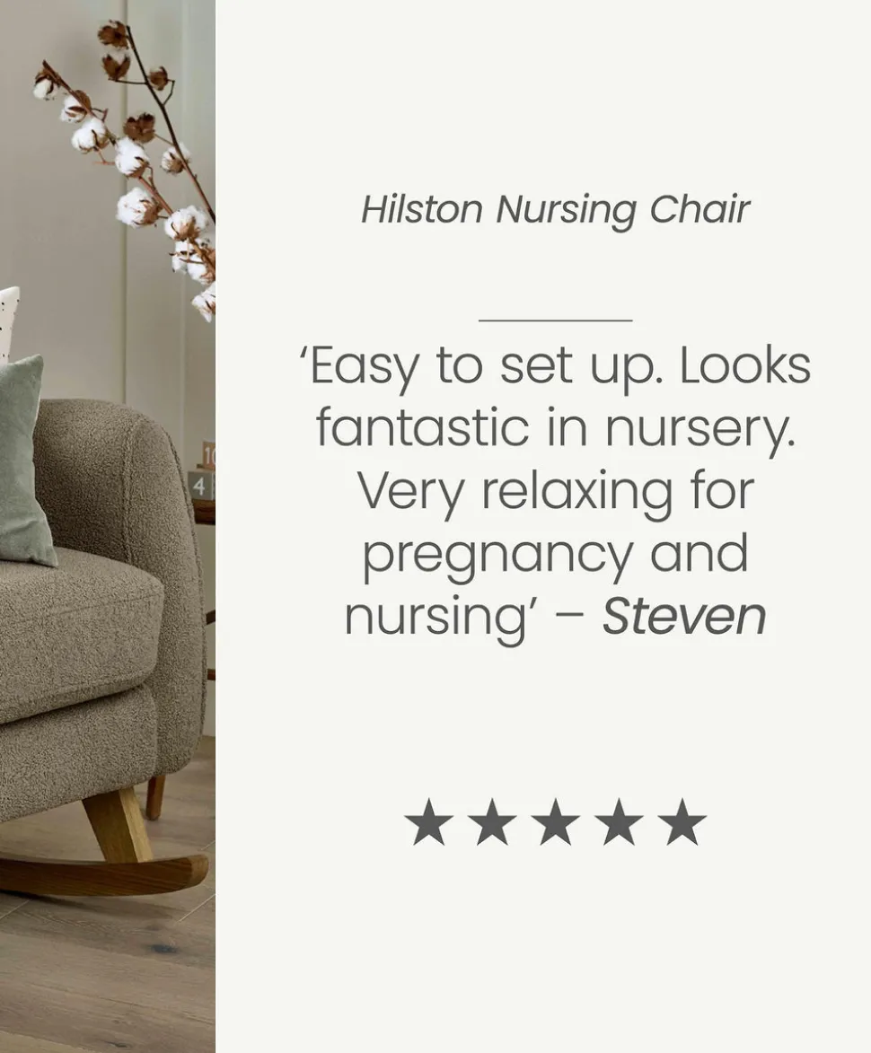 Hilston Nursing Chair - Mink Boucle