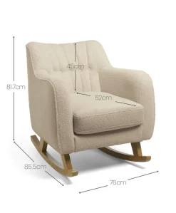 Hilston Nursing Chair - Oatmeal Boucle