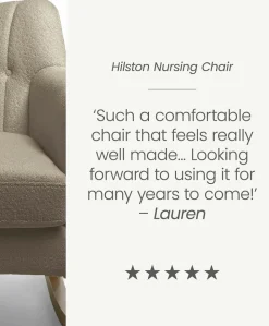 Hilston Nursing Chair - Oatmeal Boucle