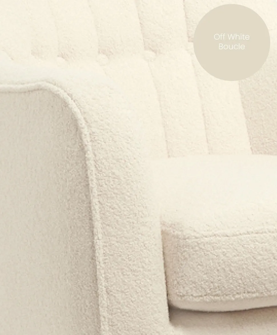 Hilston Nursing Chair - Off White Boucle