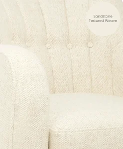Hilston Nursing Chair - Sandstone Textured Weave