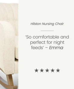 Hilston Nursing Chair - Sandstone Textured Weave