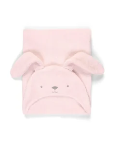 Hooded Baby Towel - Pink Bunny