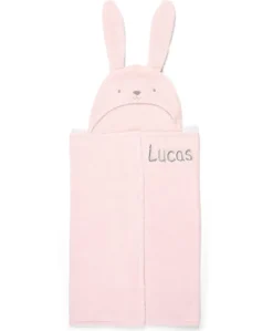 Hooded Baby Towel - Pink Bunny
