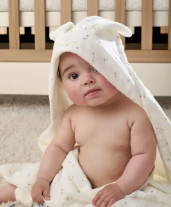 Hooded Towel - White - Welcome to the World Seedling