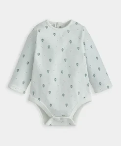 Hot Air Balloon Print Bodysuit & Dungaree Set